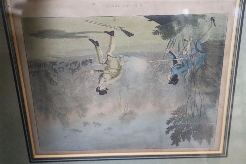 A set of nine Victorian sporting prints, 17 x 21cm